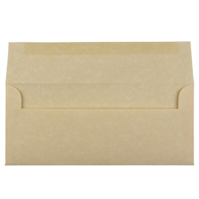 JAM Paper #10 Business Envelope, 4-1/8 x 9-1/2, Brown, 25/Pack (V01722)