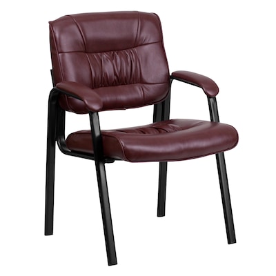 Flash Furniture Leather Reception and Guest Chair, Burgundy (BT1404BURG)