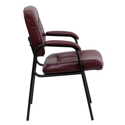 Flash Furniture Leather Reception and Guest Chair, Burgundy (BT1404BURG)