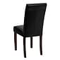 Flash Furniture Contemporary Faux Leather Parsons Dining Chair, Black (BT350BKLEA023)