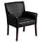 Flash Furniture Executive Leather Reception Chair, Black (BT-353-BK-LEA-GG)