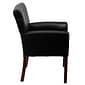 Flash Furniture Executive Leather Reception Chair, Black (BT353BKLEA)