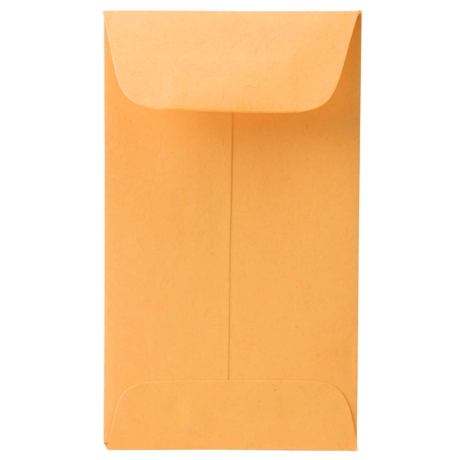 JAM Paper #3 Coin Business Envelopes, 2.5 x 4.25, Brown Kraft Manila, Bulk 1000/Carton (01623989B)