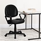 Flash Furniture Ronald Ergonomic LeatherSoft Swivel Mid-Back Task Office Chair, Black (BT688BKA)