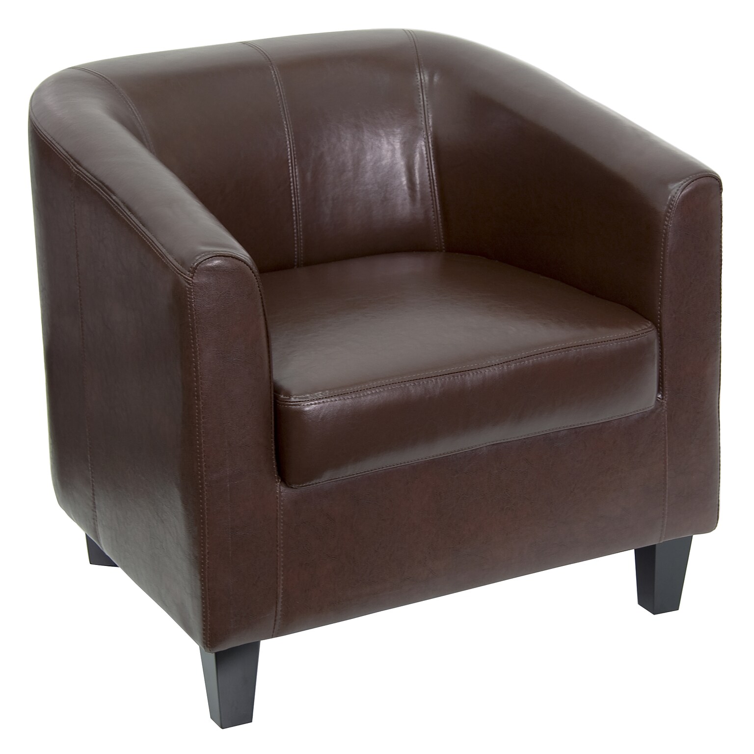 Flash Furniture Leather Guest Chair, Brown (BT873BN)