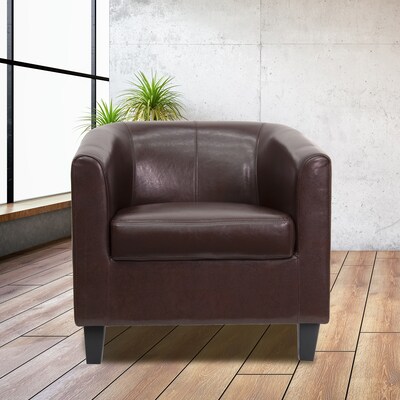 Flash Furniture Leather Guest Chair, Brown (BT873BN)