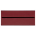 JAM Paper Open End #10 Business Envelope, 4 1/8 x 9 1/2, Dark Red, 50/Pack (31511298I)