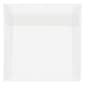 JAM Paper 8 x 8 Square Translucent Vellum Invitation Envelopes, Clear, 25/Pack (51287)