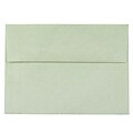 JAM Paper® A7 Parchment Invitation Envelopes, 5.25 x 7.25, Green Recycled, 25/Pack (519)