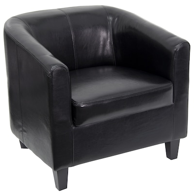 Flash Furniture Faux Leather Lounge Chair, Black (BT873BK)