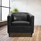 Flash Furniture Faux Leather Lounge Chair, Black (BT873BK)