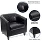 Flash Furniture Faux Leather Lounge Chair, Black (BT873BK)