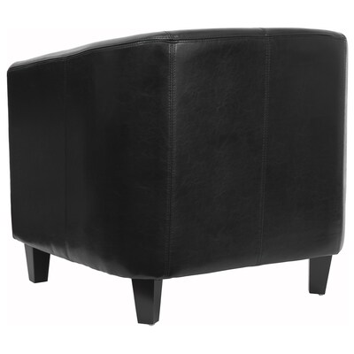 Flash Furniture Faux Leather Lounge Chair, Black (BT873BK)