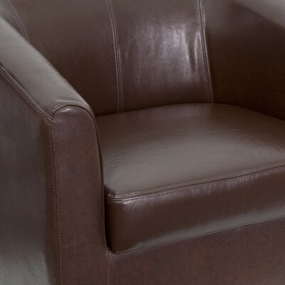 Flash Furniture Leather Guest Chair, Brown (BT873BN)