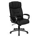 Flash Furniture Hansel Ergonomic LeatherSoft Swivel High Back Executive Office Chair, Black (BT9177BK)