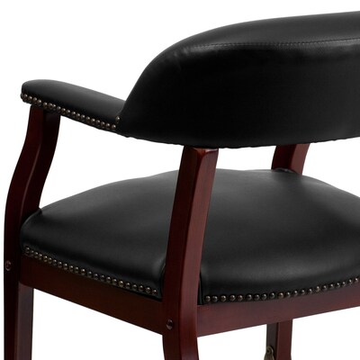 Flash Furniture Vinyl Accent Chair, Black (BZ100BLK)