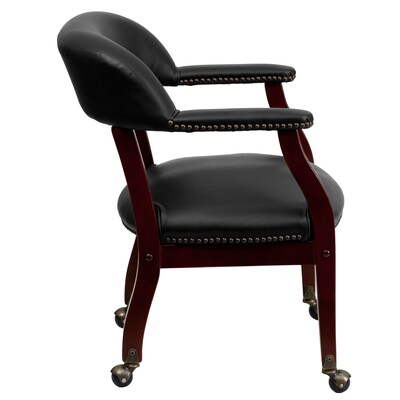 Flash Furniture Vinyl Accent Chair, Black (BZ100BLK)