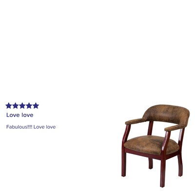 Flash Furniture Wood Reception Set, Brown (BZ105BRN)