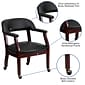 Flash Furniture Vinyl Accent Chair, Black (BZ100BLK)