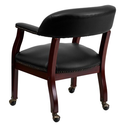 Flash Furniture Vinyl Accent Chair, Black (BZ100BLK)