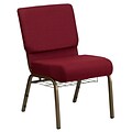 Flash Furniture HERCULES™ Fabric Church Chair With 4T Seat, Burgundy