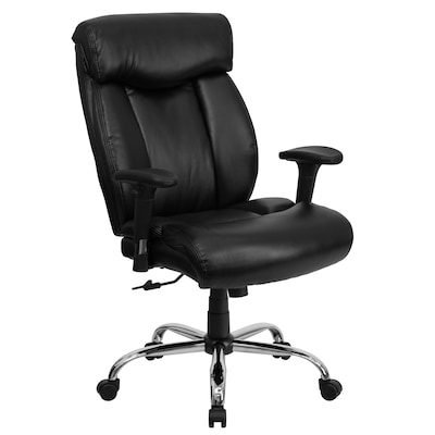 Flash Furniture HERCULES Series Ergonomic LeatherSoft Swivel Big & Tall Executive Office Chair, Blac