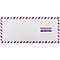 JAM Paper #10 Airmail Envelopes, 4 1/8 x 9 1/2, White, 25/Pack (A35532)