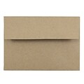 JAM Paper 4Bar A1 Invitation Envelopes, 3.625 x 5.125, Brown Kraft Paper Bag, 50/Pack (LEKR900SFI)