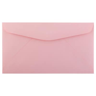 JAM Paper #6 3/4 Business Envelope, 3 5/8 x 6 1/2, Pink, 25/Pack (72660B)