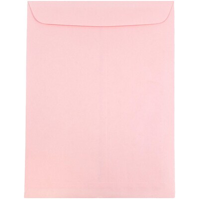 JAM Paper® 10 x 13 Open End Catalog Envelopes, Baby Pink, 10/Pack (31287347B)