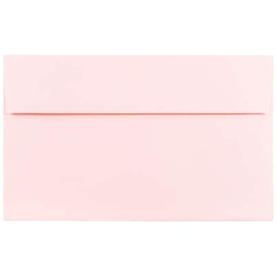 JAM Paper A10 Invitation Envelopes, 6 x 9.5, Baby Pink, 25/Pack (155688)