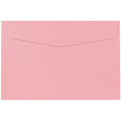 JAM Paper® 6 x 9 Booklet Envelopes, Baby Pink, 25/Pack (23512969)