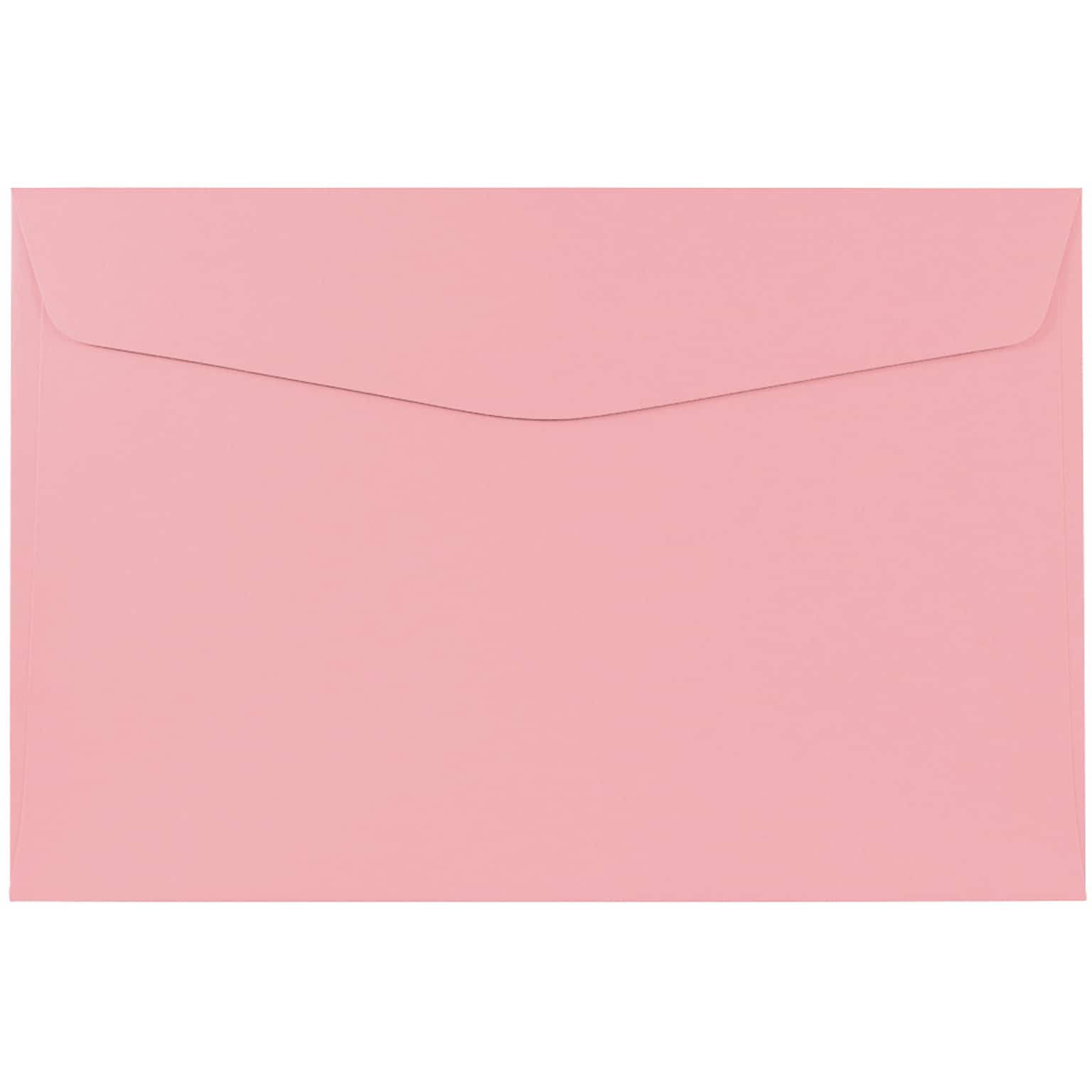JAM Paper® 6 x 9 Booklet Envelopes, Baby Pink, 25/Pack (23512969)