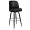 Flash Furniture James Traditional Metal Full Back Barstool, Black (XUF125)