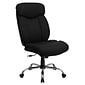 Flash Furniture HERCULES Series Armless Ergonomic Fabric Swivel Big & Tall Executive Office Chair, Black (GO1235BKFAB)