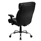 Flash Furniture HERCULES Series Ergonomic LeatherSoft Swivel Big & Tall Executive Office Chair, Black (GO1235BKLEAA)