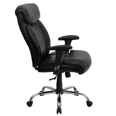 Flash Furniture HERCULES Series Ergonomic LeatherSoft Swivel Big & Tall Executive Office Chair, Black (GO1235BKLEAA)