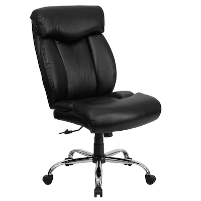 Flash Furniture HERCULES Series Armless Ergonomic LeatherSoft Swivel Big & Tall Executive Office Cha