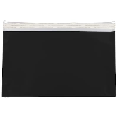 JAM Paper 6.125 x 9.5 Booklet Foil Envelopes with  Peel & Seal Closure, Black, 100/Pack (01323282B)