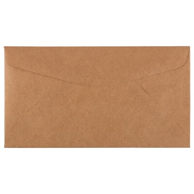 JAM Paper® 4.25 x 7.75 Booklet Recycled Envelopes, Brown Kraft Paper Bag, 25/Pack (563112538)