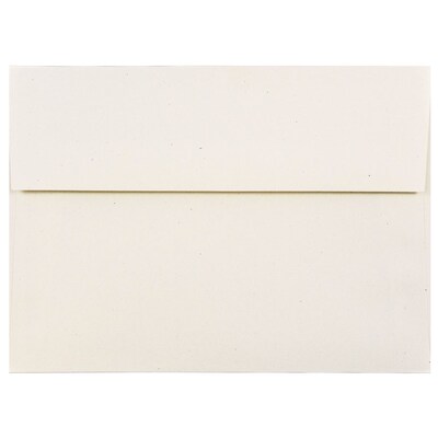 JAM Paper® A7 Recycled Invitation Envelopes, 5.25 x 7.25, Milkweed Genesis, 25/Pack (3297)