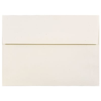 JAM Paper® A7 Recycled Invitation Envelopes, 5.25 x 7.25, Milkweed Genesis, 25/Pack (3297)