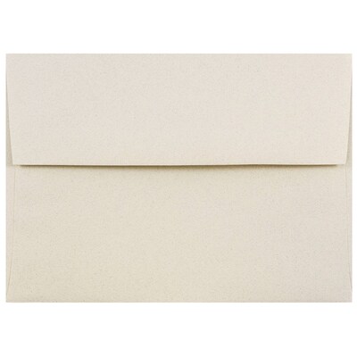 JAM Paper® A7 Passport Invitation Envelopes, 5.25 x 7.25, Gypsum Recycled, 50/Pack (CPPT703I)