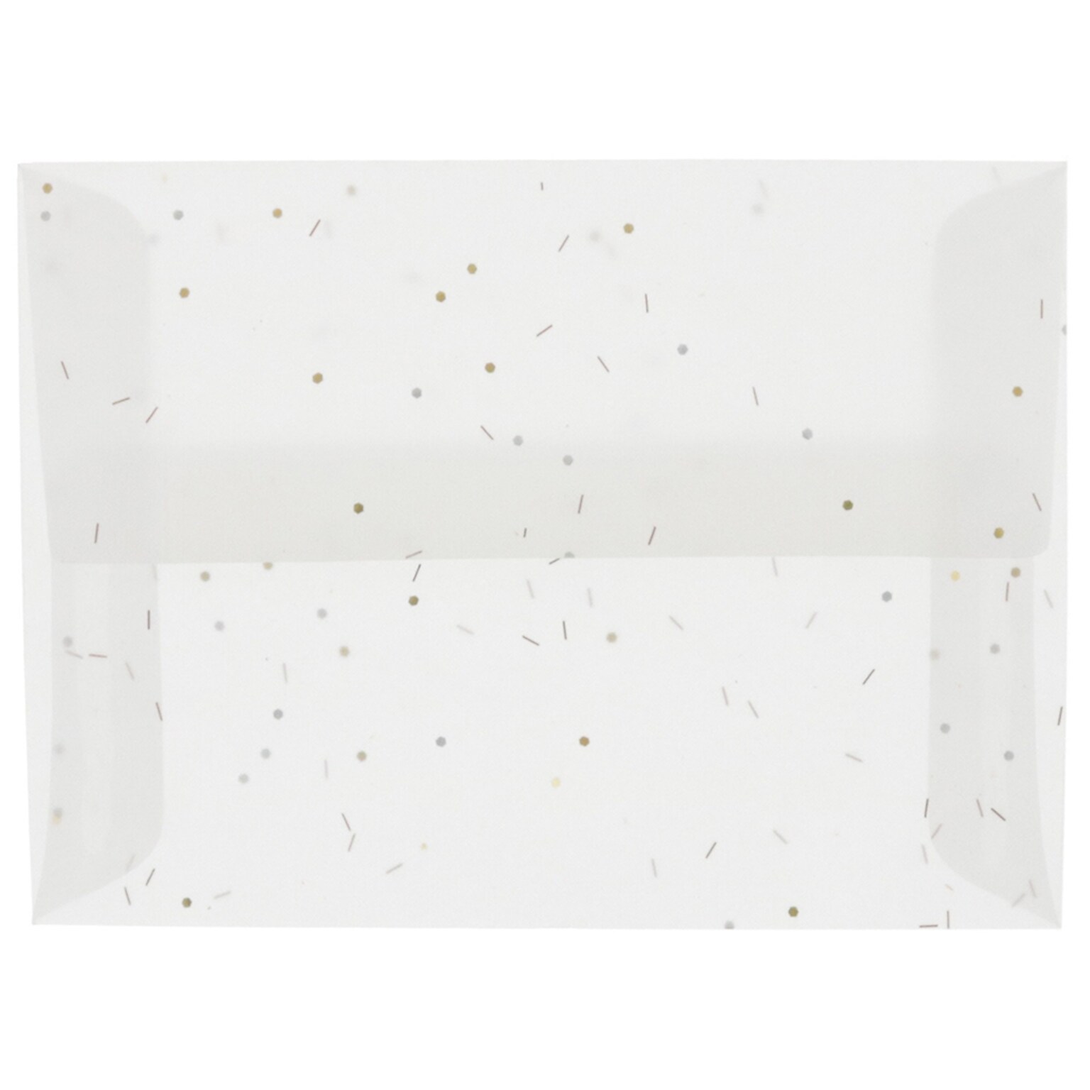 JAM Paper® A6 Translucent Vellum Invitation Envelopes, 4.75 x 6.5, Heavy Metal, 25/Pack (1591690)