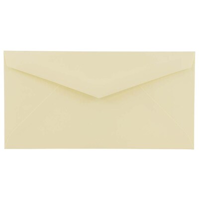 JAM Paper Open End Invitation Envelope, 4.5 x 8.13, Ivory, 50/Pack (4093016I)