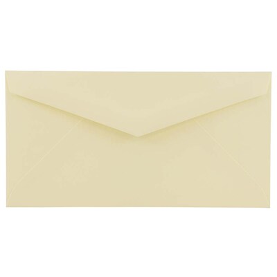 JAM Paper Monarch Envelopes, 4.5 x 8.125, Ivory, 25/Pack (4093016)