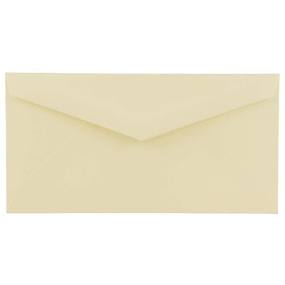 JAM Paper Open End Invitation Envelope, 4.5 x 8.13, Ivory, 50/Pack (4093016I)