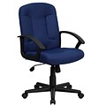 Flash Furniture Garver Fabric Swivel Mid-Back Executive Office Chair, Navy (GOST6NVYFAB)