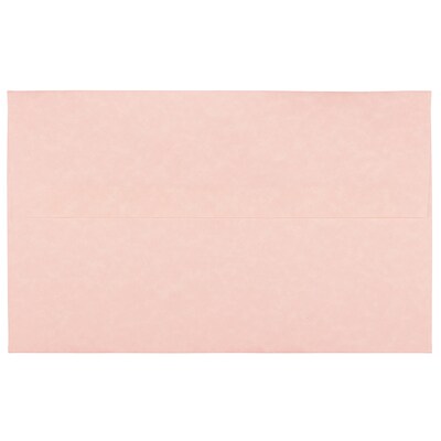 JAM Paper® A10 Parchment Invitation Envelopes, 6 x 9.5, Pink Recycled, 25/Pack (97859)