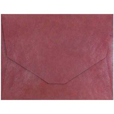 JAM Paper 10 x 13 Booklet Handmade Envelopes, Metallic Red, Sold Individually (5964498)